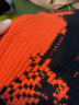 A21针织衫官方2023秋冬新品小个子宽松洋气毛衣女花仙子百搭宽松 鲜橙红 S 实拍图