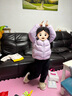 笛莎（DEESHA）童装女童轻薄羽绒服2025秋冬新款女宝宝短款三防轻盈保暖外套 雾紫 130 实拍图