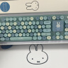 MIPOW MPC-006MF 无线键盘鼠标套装 复古朋克笔记本键盘 办公键鼠套装 鼠标 电脑键盘 浅蓝+键鼠垫套装 实拍图