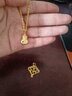 菜百首饰 黄金吊坠 足金 吊坠 双面福字福袋吊坠 计价 祝福系列 HJ 足金吊坠（不含链） 约2.97g 实拍图