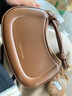 锋上新款小众设计包时尚复古手提马鞍包高级感百搭女士单肩包斜挎包 【棕色】 实拍图