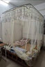 南极人（Nanjiren）伸缩蚊帐架1.5x2米蚊帐三开门宫廷不锈钢支架纹帐U型蚊帐加密纱 伸缩简爱黄 1.5*2米床32号杆超加粗 实拍图