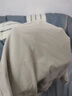 三福2025夏季新款短袖t恤男女圆领纯色上衣情侣款白色休闲打底衫 圆领-灰色 L 实拍图