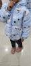 MQDMINI童装儿童羽绒服男女保暖外套上衣冬 可爱满印浅蓝满印 140  晒单实拍图