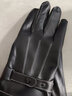 名格雅顿手套男冬季防寒保暖骑行开车触屏手套户外运动滑雪防滑防风骑车 黑色【PU三线款】 均码 实拍图
