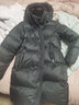 羽物羽绒服2024冬季新款95白鹅绒抗寒超厚女款外套中长款宽松加厚 黑色 S 实拍图