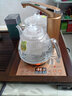 金灶（KAMJOVE）鸡翅木实木茶具套装烧水壶茶具茶盘套装茶台烧水壶一体式 K-185 搭配G9茶炉+茶具+茶渣桶 实拍图