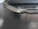 GEEGO304不锈钢叉子餐叉西餐叉家用主餐叉牛排刀叉勺三件套长柄沙拉叉 星空银-西餐叉2支装(304) 实拍图
