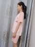 真维斯女童睡衣夏季儿童莫代尔家居服两件套小女孩休闲夏款舒适宽松套装 【撞色款】粉/J纯色 150 实拍图