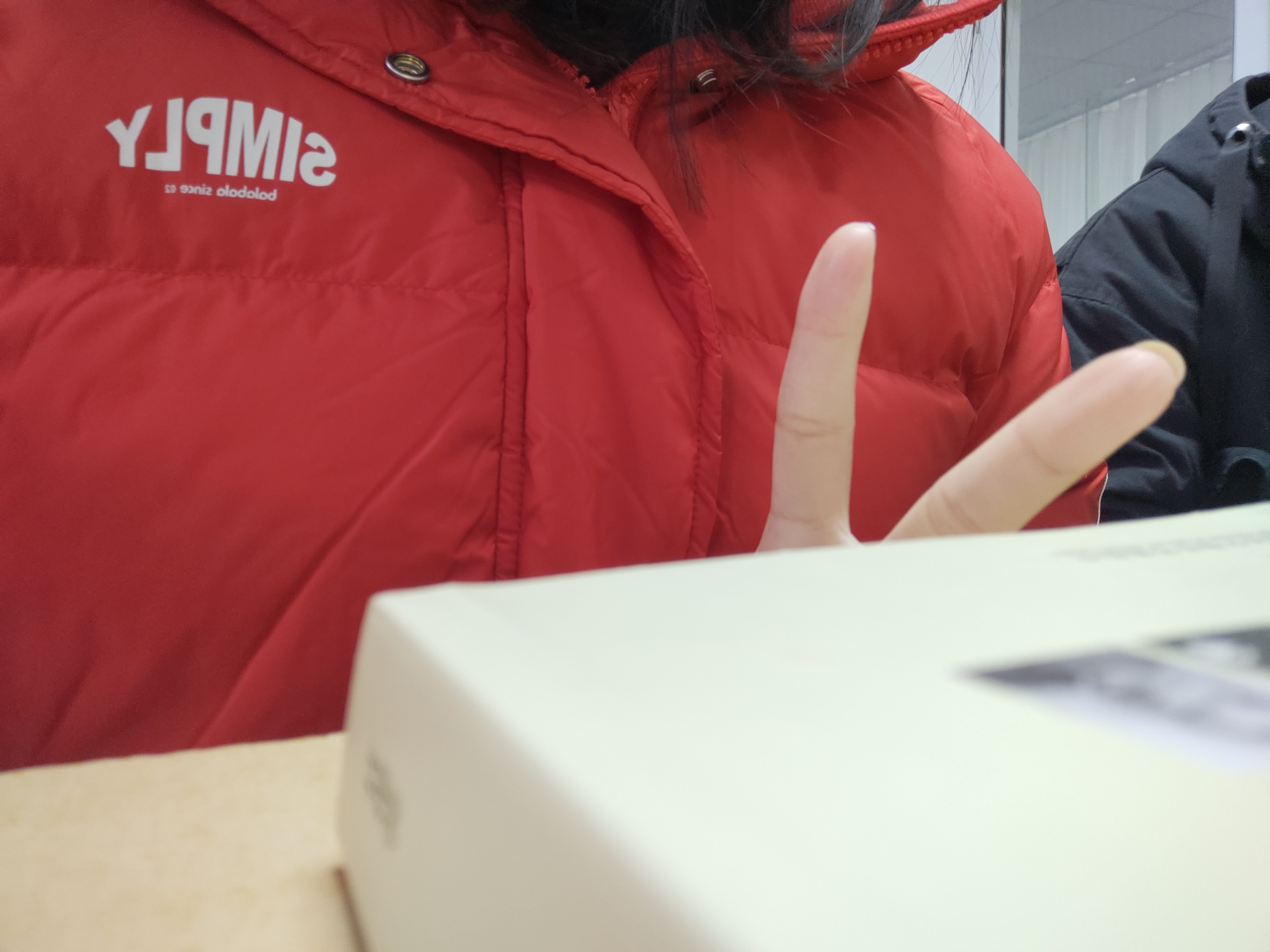 巴拉巴拉儿童羽绒服男童女童冬装保暖宝宝外套学院风校服亲子装潮 新年红00461（灰鸭绒） 160 cm（充绒量123g） 实拍图