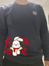 361度运动卫衣男秋冬新款加绒保暖套头卫衣情侣款基础休闲上衣 【男款】深墨蓝 L 实拍图