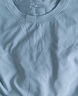 太平鸟男装 夏短袖T恤男干爽面料时尚运动服纯色体恤打底衫潮 天蓝（合体）干爽面料 L 实拍图