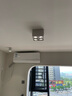 雷士（NVC）LED精品筒灯方形吸顶明装斗胆灯超薄格栅灯四头40瓦高显白杯三色 实拍图