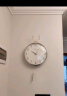 铜大师轻奢挂钟客厅现代简约网红家用时尚钟表北欧静音挂墙大号装饰时钟 金属小号-自动对时-智能机芯 20寸以上 实拍图
