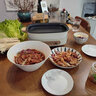 OIDIRE 多功能锅 电火锅二代料理锅电蒸锅家用烤肉锅煎烤机多用途锅电煮锅大容量复古网红锅 2.5L -DGN02【深煮锅+煎烤盘蒸笼】 实拍图