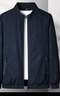 罗蒙（ROMON）外套男时尚夹克男士行政商务休闲立领棒球服上衣男深兰4XL 实拍图