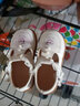忻悦晴春秋款女童软底爱莎公主鞋儿童防滑豆豆鞋宝宝单鞋女孩洛丽塔潮鞋 YY-3波点 28 内长17.2CM 实拍图