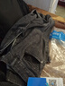 真维斯（Jeanswest）王一博代言牛仔裤男春秋季新款舒适修身直筒高端潮牌休闲长裤子男 黑灰【夏款】 33 码(2尺6) 实拍图
