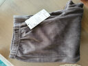 无印良品MUJI 女式 棉混 丝绒 直筒裤 休闲裤 裤子 长裤 DGA10C3A 烟熏棕色 XS(145-150/80-85) 晒单实拍图