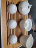 韵无涯功夫茶具套装 中国白羊脂玉瓷家用白瓷陶瓷茶壶茶杯带茶盘套装 灼华西施羊脂玉瓷茶具套装 实拍图