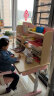 读书郎儿童学习书桌椅套装多功能可升降中小学生桌椅子写字家用课桌 1.2米楹木桌+四层容量+追背椅 粉 实拍图