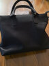 澳懿男士公文包真皮男包时尚潮流手提包头层牛皮商务包2025新款 黑色平纹款 大号可装电脑14英寸 实拍图