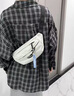 南木熊 腰包男女胸包斜挎包休闲简约轻便运动帆布包潮流单肩小背包 腰包【白色】 实拍图