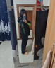全燕（Q QUANYAN）雨衣雨裤套装男女电动摩托车雨衣双层分体式成人水衣骑行外卖雨服 黑搭绿-双帽檐可拆卸 M 实拍图