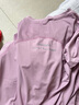 瑜伽少女 夏季运动套装女速干健身衣大码跑步服短袖透气瑜伽服薄款 紫上衣+紫短裤 L(110-125斤) 实拍图