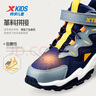 特步（XTEP）儿童童鞋精貂绒内里革面防风保暖免系带棉鞋 深邃蓝/阴影灰 37码 实拍图