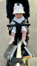 虎贝尔（HBR）遛娃神器轻便可折叠双向高景观可坐可躺婴儿车城市漫步车黑白格 晒单实拍图