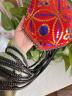 乔箐新疆维吾尔族帽子舞蹈帽头饰民族帽成人维族帽儿童六角花帽带辫 红色帽子+8根56cm左右粗辫子( 帽子 晒单实拍图