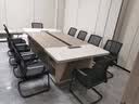 安美诚家具（ANMEICHENG FURNITURE）会议桌大型板式长条桌会议室桌 配套储物柜 实拍图
