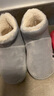 B.Duck小黄鸭童鞋儿童拖鞋冬季新款男童防滑保暖棉拖女童棉靴雪地靴棉鞋 909灰色 28 码 适合脚长16.0-16.5cm 实拍图