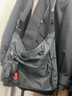 墨一韩版斜挎包男学生多功能大容量单肩包休闲男士背包运动骑行邮差包 黑色 实拍图