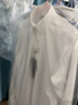 汉尼（HANY）【0感易打理】衬衫男长袖白色商务正装结婚休闲垂顺舒适男士衬衣 安菲尔光学白 【微方领】【超修身版】 40 实拍图