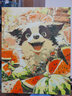 铂呐苓数字油画diy手工填涂色油彩画客厅装饰画动漫卡通儿童画挂画 数字油画【卡通小狗】 实拍图