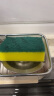 3M思高海绵百洁布洗碗布刷碗擦锅海绵擦 G6215厨具清洁耐用去油污 绿黄色5片装 实拍图