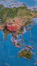 【北斗官方】新版竖版精雕立体地形图 新版中国地图 世界地图挂图 约110*78cm 竖版地形图 3D高清精雕凹凸立体地图 办公室墙面装饰画 中小学生用地图 竖版防水凹凸立体地图 110*78cm竖版  实拍图