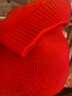 巴拉巴拉（BALABALA）童装女童毛衣小童宝宝针织衫国风翻领上衣洋气红色秋装拜年服潮 红色调00466 100cm 实拍图