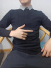 吉普（JEEP）毛衣男秋冬季韩版假两件针织衫男士线衣男装 黑色 XL  晒单实拍图
