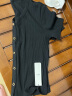 百图betu女装2024夏季新款T恤法式V领短袖套头坑条针织T恤女2403T14 黑色 L（黑色预售06/14发货） 晒单实拍图