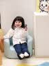 幼歌（YOUGE）【juju的花园】婴幼儿小兔印花花边娃娃领波点活力衬衫 米色波点 衬衫 90 cm 实拍图