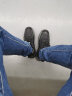 红蜻蜓棉鞋男冬季保暖加绒加厚羊毛高帮靴子男士真皮休闲皮毛一体雪地靴 黑色加绒款 40 实拍图