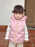 巴拉巴拉童装宝宝马甲外穿婴儿羽绒服背心冬装加厚保暖萌男童女童儿童 梦幻粉60311 80 cm 实拍图