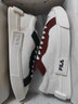 FILA FUSION斐乐女鞋帆布鞋女 低帮板鞋POP轻质帆布鞋休闲运动鞋女 奶白/烧砖红-GF 37.5 实拍图