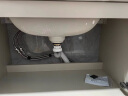 九牧（JOMOO）浴室柜 陶瓷一体盆抗菌悬挂洗脸盆柜组合 冷灰70cm A2721-14LD-1 晒单实拍图