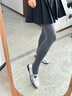 JIOESC加绒灰色波点连裤袜女秋冬外穿打底裤miu系打底袜保暖加厚丝袜 烟灰 1条 均码 500D 实拍图