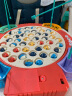 乐亲（Lechin）儿童节日礼物玩具男女孩钓鱼电动旋转磁性捕鱼捞鱼玩具 红色  六一儿童节礼物 实拍图