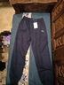 安踏儿童加绒裤子男女童长裤25冬季针织保暖加厚休闲裤百搭运动卫裤 【针织加绒-男童】深夜蓝5701-2 150 cm 实拍图